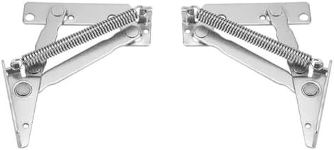 2PCS 80 Degree Foldable Spring Hinge - Folding Lifting Bracket for Sofa Bed, Cabinet Doors & Furniture Storage in Kuwait
