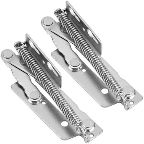 2PCS 80 Degree Foldable Spring Hinge - Folding Lifting Bracket for Sofa Bed, Cabinet Doors & Furniture Storage in Kuwait