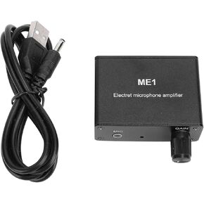 Microphone Preamp, Electret Microphone Amp, Adjustable Gain 0-20db Sound Amplifier, Audio, Microphone Preamplifier for Podcast, Livestream, Broadcasting in Saudi Arabia