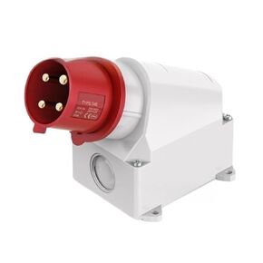 TYP:348 Industrial Waterproof Surface Mounted Connector 32A 3-core(TYP:348/32A4PIP44) in Saudi Arabia