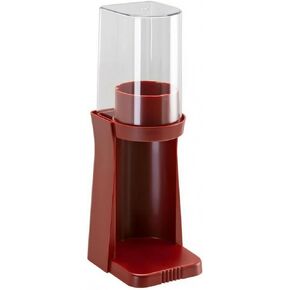 Paper Cup Dispenser Cylindrical Clear Tube Cup Dispenser Space Saving, Retro Red, Single Cup - Wall-Mounted/Desktop Dual Use in Saudi Arabia