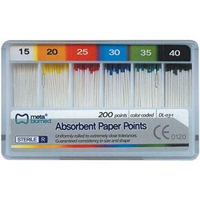 House Brand PPBC Absorbent Root Canal Paper Points Coarse Bulk 100/Pk in Kuwait