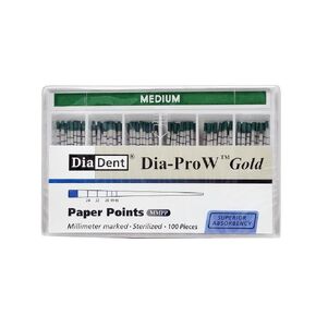 DiaDent Dia-PRO W Gold Gutta Percha Points ML.029 (60/pk) صغير (أصفر) in Kuwait