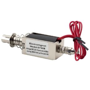 DC12V 2A Push Pull Solenoid,65N,20mm Stroke,Electric Lifting Magnet Electromagnet Solenoid for Switch Control,Locking Mechanisms,Household Appliance Control,Push Pull Actuator in Kuwait