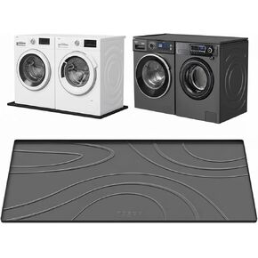 Washing Machine Drain Pan Silicone mat – 54x26.5 Inch Non-Slip Waterproof Washer Drip Tray, Anti-Vibration Soft Mat for Under Dryer or Washer, Floor Leak Protector for Laundry Room in Kuwait