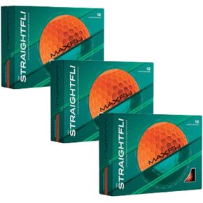 Maxfli StraightFli Golf Balls – Matte Orange, 36- Pack | Low Spin Distance Golf Balls for Straighter Shots | Soft Feel, Durable Ionomer Cover | for Beginners & Recreational Golfers in Kuwait
