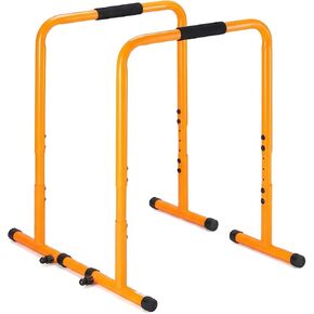 OLIXIS Dip Bar, Adjustable Heavy Duty Dip Station with Soft Foam Handles | Stabilizer Parallel Parallette Bar Fitness Equipment for Home, Gym, Patio, Office in Kuwait