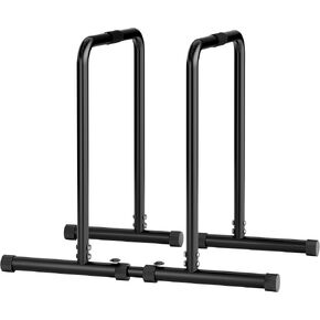 ALTLER Adjustable Dip Bar Station – Heavy-Duty Strength Training Dip Stands with 4-Position Height Adjustment, Wide Base Stability & Multi-Grip Bars for Push-Ups, Dips, L-Sits, and Bodyweight Fitness in Kuwait