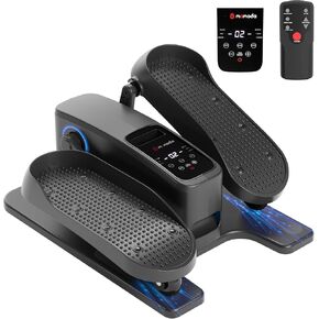 MOMODA Under Desk Elliptical Machine, 2 in 1 Electric Seated Pedal Exerciser with 12 Adjustable for Senior & Home & Office, Forward & Reverse, Manual & Auto in Kuwait