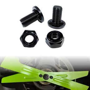 5640321002 Lawn Mower Blade Bolt&5630351002 Lock Nut Kit–Compatible with EGO LM2130,LM2133,LM2130SP,LM2135SP,LM2150SP&LM2156SP–Replacement Hardened Steel Blade Bolt and Nut Set (2-Pack) (Black) in Kuwait
