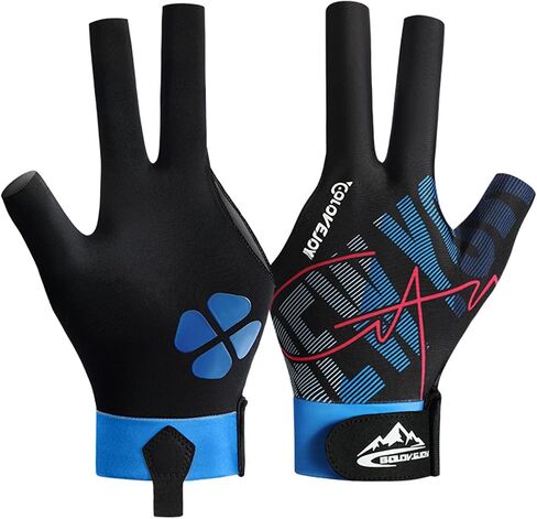 Billiard Pool Glove for Left Hand 3 Finger, Billiards Glove, Pool Cue Glove, Snooker Cue Sport Glove Popular Sizes, Sizes for Men & Women in Kuwait