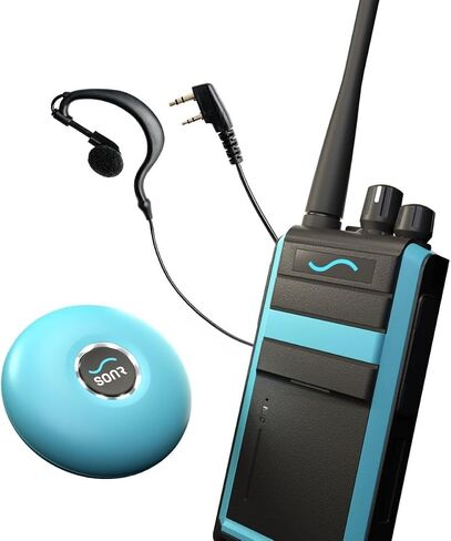 SONR Swim Coach 2-in-1 Bundle: Waterproof Underwater Communicator for Real-Time Coaching with Swimmer Receiver and Coach Headset (Black) in Kuwait