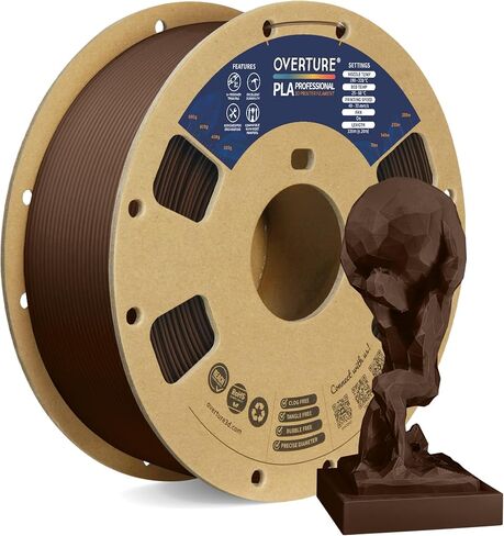 OVERTURE PLA Plus (PLA+) خيوط 1.75 مم، أقوى وأكثر متانة، خيوط طابعة ثلاثية الأبعاد ذات متانة احترافية 1 كجم (2.2 رطل)، دقة عالية +/- 0.02 مم، خالية من التشابك (أسود) in Saudi Arabia