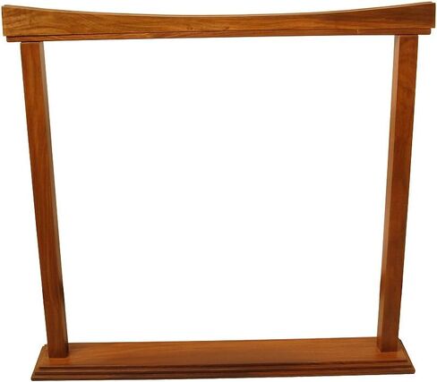 DOBANI Curved Sheesham Gong Stand 26" in Kuwait