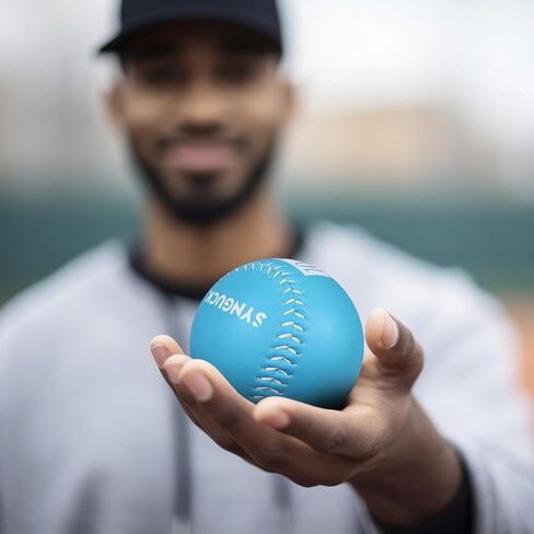 SYNGUCK Weighted Softballs Set of 4/6 - Training Softballs to Increase Pitching Speed, Arm Strength & Accuracy for Softball Players, Coaches & Athletes (4) in Kuwait