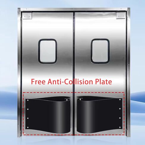 Durable Free Swing Door Impact Protector - PE Plastic Shock-Absorbing Bumper Pad for Commercial Kitchen, Warehouse in Kuwait
