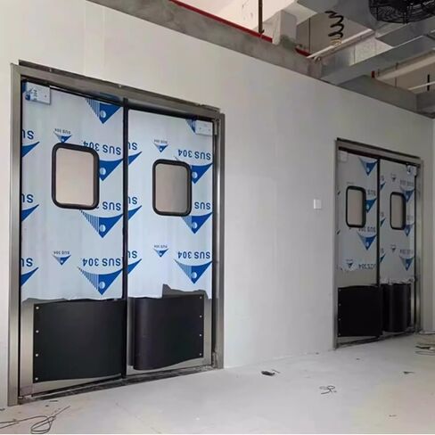 Durable Free Swing Door Impact Protector - PE Plastic Shock-Absorbing Bumper Pad for Commercial Kitchen, Warehouse in Kuwait