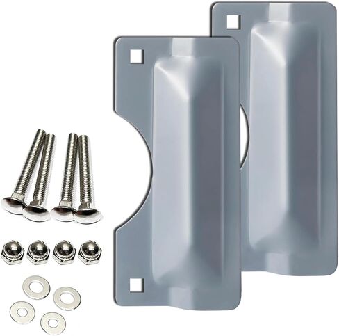 Latch Guard Plate Cover – Protect Against Forced Entry, Steel Latch Guard Plate Cover for Out-Swinging Doors, Latch Shield, Front Door Security Device, Easy to Install, 3 in. x 7 in in Kuwait