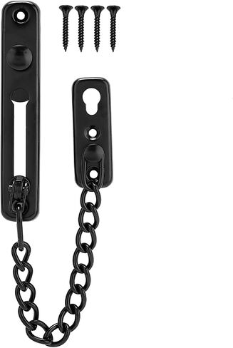 Security Door Chain Lock Heavy Duty Stainless Steel Latch Guard for Home, Apartment, Hotel, 7.7 inch Chain Length in Kuwait