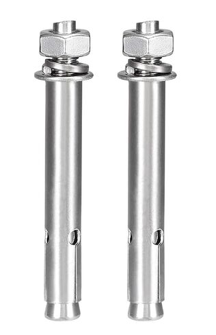 NACX M10 x 120mm Expansion Bolts, 304 Stainless Steel External Hex Expansion Screw Bolt Sleeve Anchor Fastener, 2Pcs in Kuwait