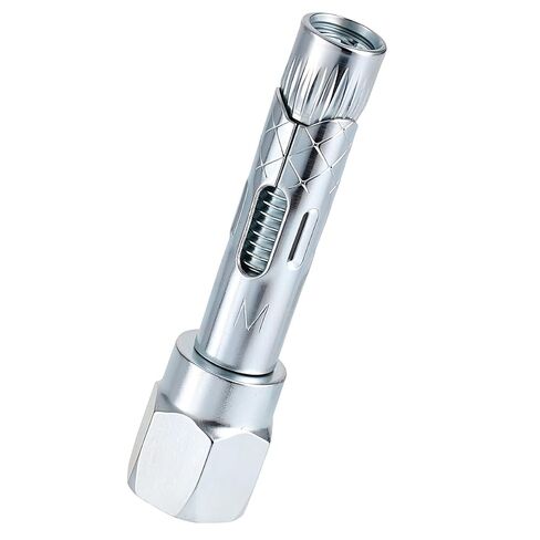 25 Pcs M10x40mm Metal Expansion Bolts, Carbon Steel Zinc Plated Anchors with #14 Socket, Heavy Duty Wall Fasteners for Concrete Brick Stone in Kuwait
