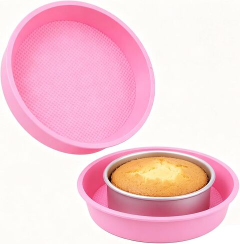 EUBUY Silicone Cheesecake Pan Protector for 9'' Round Springform Pan, Cheesecake Water Bath Protector, Baking Accessories Preventing Water from Entering in Kuwait