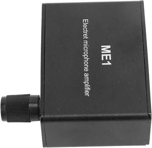 Microphone Preamp, Electret Microphone Amp, Adjustable Gain 0-20db Sound Amplifier, Audio, Microphone Preamplifier for Podcast, Livestream, Broadcasting in Kuwait