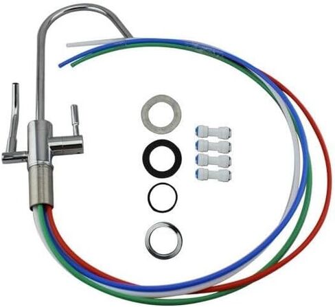Dual-Outlet Stainless Steel Faucet - For Under-Sink Alkaline Water Ionizer Machines in Kuwait