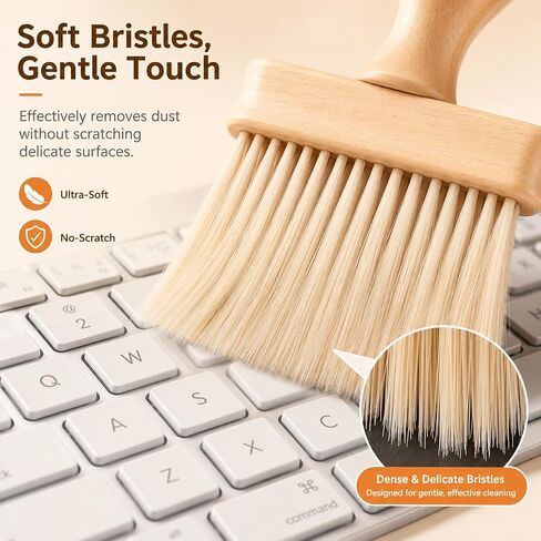 Groove Cleaning Brush - 5.31 Inch Soft Detail Brush for Keyboard Window Tracks, Laptop, Desk Seams, Kitchen Gaps & Household Dusting, Narrow Gap Cleaning Tool for Home, Office & Hotel in Kuwait
