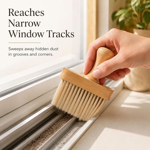 Groove Cleaning Brush - 5.31 Inch Soft Detail Brush for Keyboard Window Tracks, Laptop, Desk Seams, Kitchen Gaps & Household Dusting, Narrow Gap Cleaning Tool for Home, Office & Hotel in Kuwait