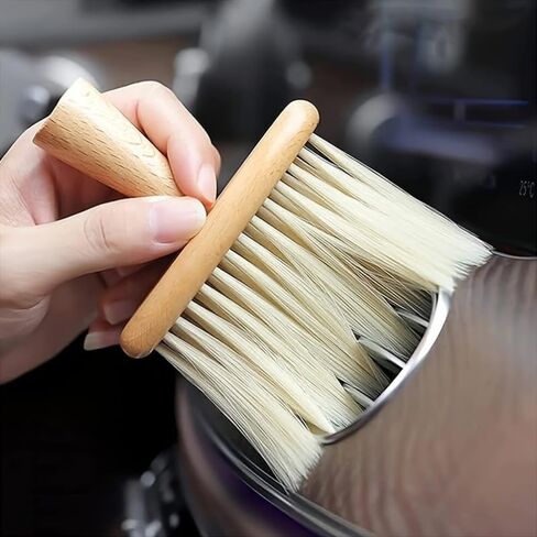 Groove Cleaning Brush - 5.31 Inch Soft Detail Brush for Keyboard Window Tracks, Laptop, Desk Seams, Kitchen Gaps & Household Dusting, Narrow Gap Cleaning Tool for Home, Office & Hotel in Kuwait