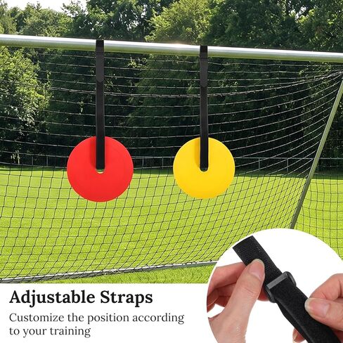 Soccer Goal Target for Practice, 2Pcs Lacrosse Goal Targets with Adjustable Straps, Shooting Accuracy Training Target, Hockey Baseball Football Training Equipment in Kuwait