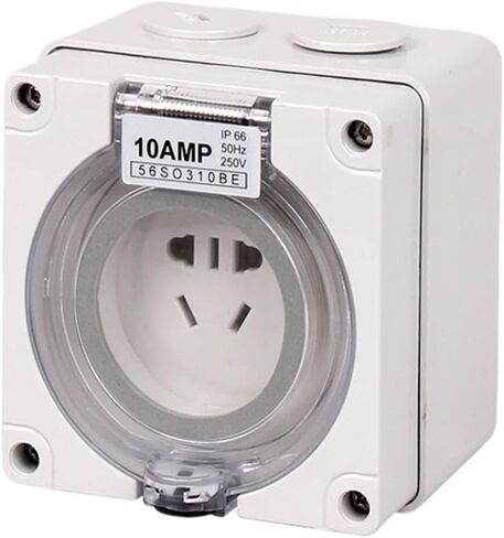 56 Series Waterproof Socket Industrial Machinery Surface-Mounted Anti-Corrosion Square Outdoor rain-Proof Power in Kuwait
