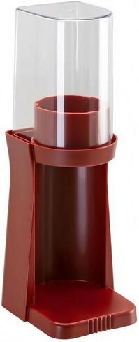 Paper Cup Dispenser Cylindrical Clear Tube Cup Dispenser Space Saving, Retro Red, Single Cup - Wall-Mounted/Desktop Dual Use in Saudi Arabia
