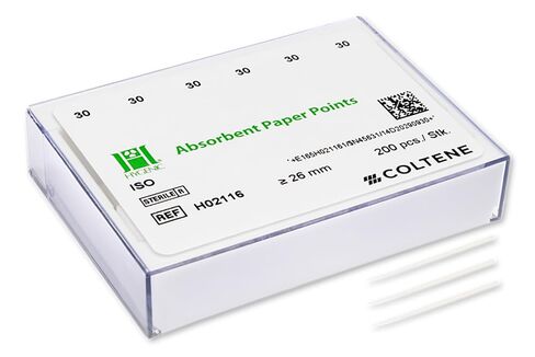 Coltene Whaledent H02116 ورق ماص صحي أبيض ISO #30 200/Pk in Kuwait