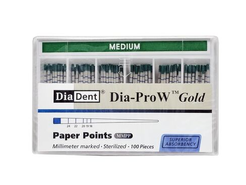 DiaDent Dia-PRO W Gold Gutta Percha Points ML.029 (60/pk) صغير (أصفر) in Kuwait