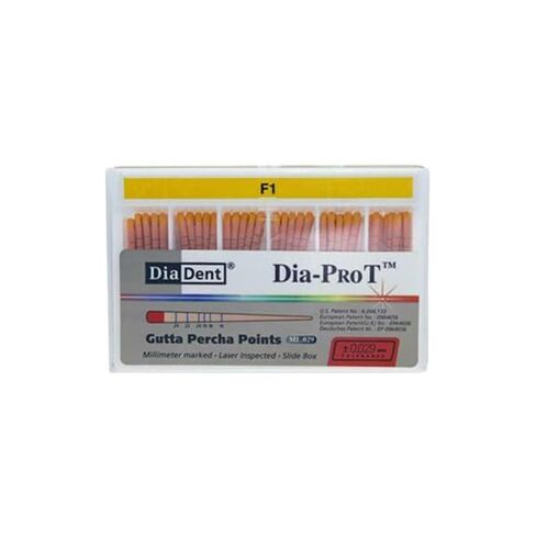 DiaDent Tapered Dia-PRO T Gutta Percha Points ML.029 (60Pcs) F1-F3 in Kuwait