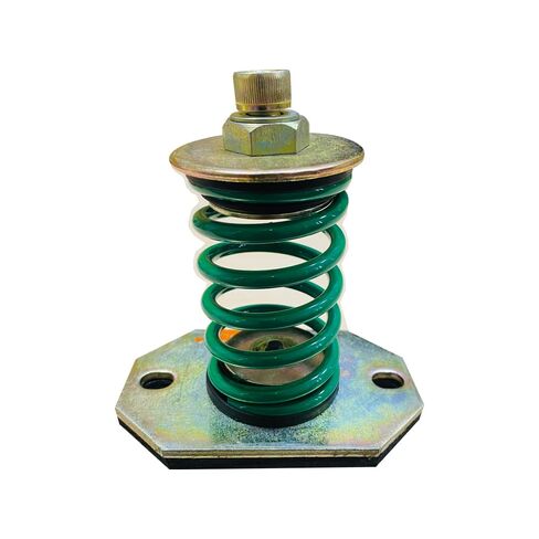 Easyflex Open Spring Mount Vibration Isolator with 6mm Rubber Pad, 132lbs Capacity, 1" Deflection (Green, Pack of 4) in Kuwait
