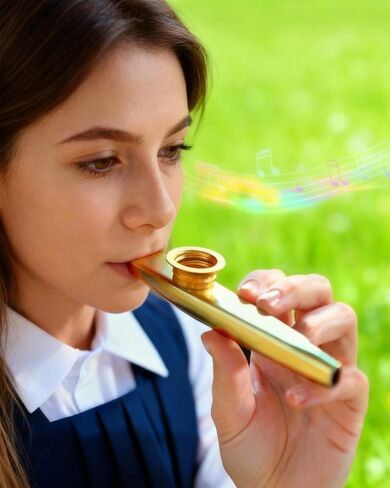مجموعة من 6 آلات موسيقية من Metal Kazoo، مجموعات كازو متعددة الاستخدامات لمرافقة الآلات مع 12 قطعة من أغشية الفلوت، كازوس متعدد الألوان للحفلات in Kuwait