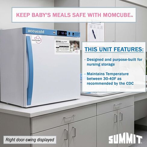 أكوكوولد Momcube 1.9 قدم مكعب. ثلاجة طبية، مقاس 19 بوصة، مدمجة، لقاح، أبيض - ARS2MLMC in Kuwait