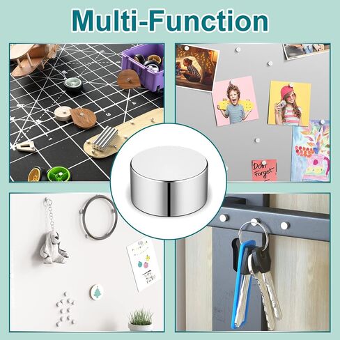 FINDMAG 300 Pieces Mini Magnets, 4x2mm Strong Round Small Disc, Neodymium Magnets for Fridge, Office, Whiteboard, Crafts, and Miniatures in Kuwait