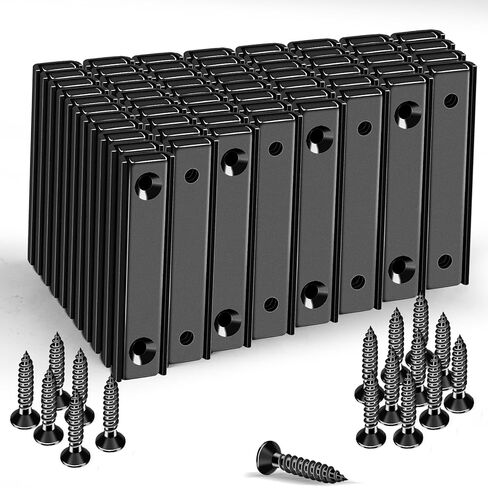 LOVIMAG Neodymium Bar Magnets 80lbs, Strong Cabinet Magnets for Closure, Rectangle Magnet with Holes for Mounting, Locker Accessories, Rare Earth Magnetic Cabinet Catch -2.36"x0.53"x0.2"in Pack of 6 in Saudi Arabia