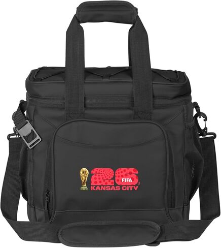 FIFA Flex Cooler - Heat-Sealed Leak-Proof Lining, Adjustable Shoulder Strap- Portable Cooler for Tailgates & Picnics - FIFA World Cup Merchandise in Kuwait