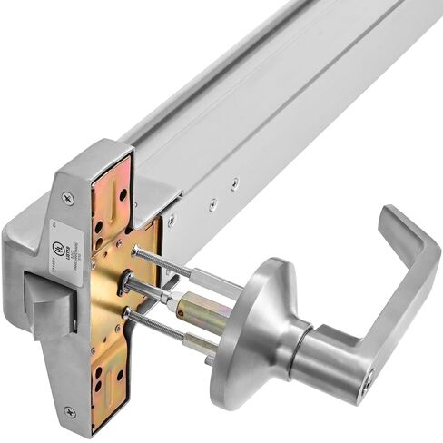UL Listed Hardware Push Bar Panic Exit Device with Exterior Lever, Commercial Horizontal Push Bar for Emergency Exit Doors, 500mm Touch Bar, Single Point Latch, Fits 28–41" Door Width in Kuwait