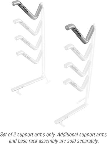 Magma Products, R10-1020 Angled Pair SUP Dock Mounted Rack System Storage Arm with Foam Pad, Polished Stainless Steel in Kuwait