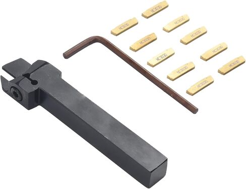 MGEHR1212-2 حامل أدوات مخرطة قطع الحز مع 10 قطع MGMN200-G إدراجات كربيد، عمود أداة تحويل من سبائك الصلب لنصف التشطيب والتشطيب، يتضمن مفتاح ربط in Kuwait