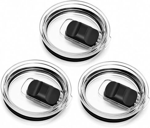 20 oz Tumbler Lids for Yeti, 4 Pack 20oz Magnetic Tumbler Lids, Spill Proof Replacement Slider Cup Lid for YETI 20oz Tumbler, 10oz & 24oz Mug Lowball, BPA Free in Kuwait