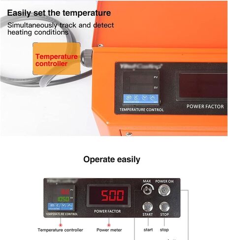 2KG Medium Frequency Gold Melting Furnace, 3500W High Temp Gold Melting Machine, Smelting Time 4-6 Minutes, for Metal, Gold, Silver in Kuwait