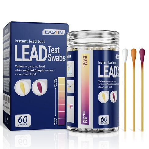 Lead Test Kit Vinegar Activated - Accurate 30-Second Detection for Paint & Dishes & Toys and All Surface at Home 30 Swabs (30) in Kuwait