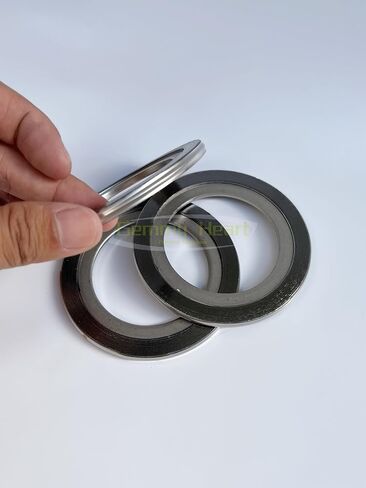 Gemmy Heart Not ASME Spiral Wound Gasket with SS316 Inner Ring,Graphite Filled,5Pcs 20" DN500 (5Pcs 20" DN500) in Kuwait